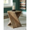 image:imageSignature Design by Ashley Twisted Wood End Table ZalemontLight Brown