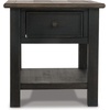 image:imageSignature Design by Ashley Tyler Creek End Table Farmhouse WoodBlackish Brown