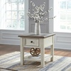 image:imageSignature Design by Ashley Tyler Creek End Table Farmhouse WoodWhitewash