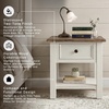 image:imageSignature Design by Ashley Tyler Creek End Table Farmhouse WoodWhitewash