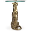 image:imageSignature Design by Ashley Vallain Leopard Gold Side Table Glass End Table