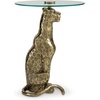 image:imageSignature Design by Ashley Vallain Leopard Gold Side Table Glass End Table