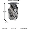image:imageSignature Design by Ashley Wrenlane Contemporary Marble Accent Table Black amp WhiteBlack  White