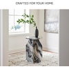 image:imageSignature Design by Ashley Wrenlane Contemporary Marble Accent Table Black amp WhiteBlack  White