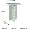 image:imageSignature Design by Ashley Wrenlane Contemporary Marble Accent Table Black amp WhiteWhite  Green