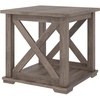 image:imageSignature Design by Ashley 1Piece End Table Farmhouse Square with ShelfGrey