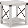 image:imageSignature Design by Ashley 1Piece End Table Farmhouse Square with ShelfWhite