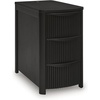 image:imageSignature Design by Ashley 1Piece Narrow End Table with Drawers and USBBlack
