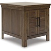image:imageSignature Design by Ashley Breckington End Table with Storage Dark BrownAntique Brown