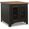image:imageSignature Design by Ashley Breckington End Table with Storage Dark BrownBlackBrown