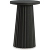 image:imageSignature Design by Ashley Ceilby Round Pedestal Accent Side Table BlackBlack
