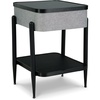 image:imageSignature Design by Ashley Jorvalee Contemporary Rectangular Accent Table with Storage Black amp Gray