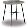 image:imageSignature Design by Ashley Laverford Contemporary End Table Chome amp Black