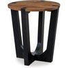 image:imageSignature Design by Ashley Round Mango Wood End Table BrownBlack