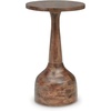 image:imageSignature Design by Ashley Round Metal Accent End Table Dark BronzeMedium Brown