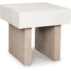 image:imageSignature Design by Ashley Sharlance Wood End Table with Charging StationLight Gray  Brown