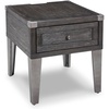 image:imageSignature Design by Ashley Todoe Wood End Table with Charging StationDark Gray