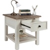 image:imageSignature Design by Ashley Tyler Creek End Table Farmhouse WoodWhitewash