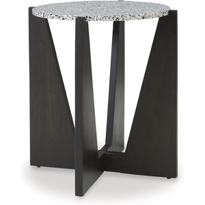 image:imageSignature Design By Ashley Tellrich Contemporary Accent Table with Cross Legs Black amp White