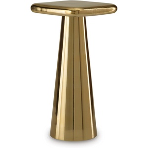 image:imageSignature Design by Ashley Cast Aluminum Pedestal Gold End Table