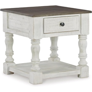 image:imageSignature Design by Ashley Havalance 1Piece Square End Table WhiteGrayTable