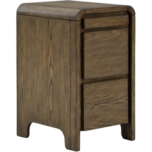 image:imageSignature Design by Ashley Jensworth Narrow Nightstand amp End TableDark Brown