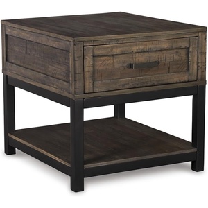 image:imageSignature Design by Ashley Johurst Farmhouse End Table with Drawer BrownRustic Brown