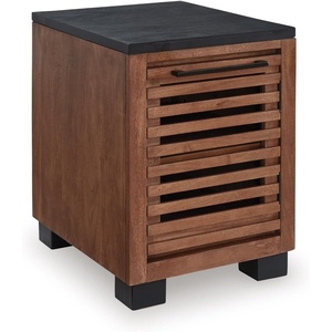 image:imageSignature Design by Ashley Kallari Chairside End Table Black Brown Wood
