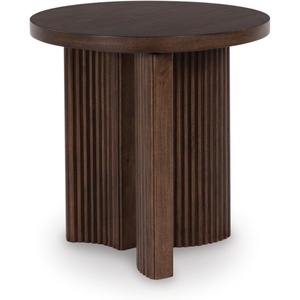image:imageSignature Design by Ashley Korestone Round Accent End Table Dark Brown