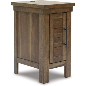image:imageSignature Design by Ashley Moriville Chairside End Table with USB BrownBrown