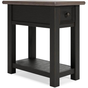 image:imageSignature Design by Ashley Narrow Chairside End Table with Charging StationBlack