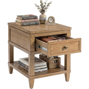 image:imageSignature Design by Ashley Sharlance Wood End Table with Charging StationLight Brown