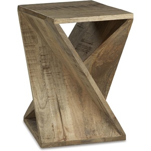 image:imageSignature Design by Ashley Twisted Wood End Table ZalemontLight Brown