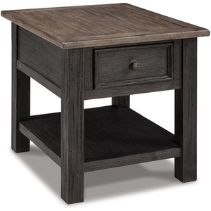 image:imageSignature Design by Ashley Tyler Creek End Table Farmhouse WoodBlackish Brown