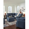 image:imageSignature Design by Ashley 3Piece Modular Sectional Couch Ink Blue32D x 32W x 20H