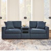 image:imageSignature Design by Ashley 3Piece Modular Sectional Couch Ink BlueSymmetrical