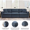 image:imageSignature Design by Ashley 3Piece Modular Sectional Couch Ink BlueSymmetrical