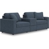 image:imageSignature Design by Ashley 3Piece Modular Sectional Couch Ink BlueSymmetrical