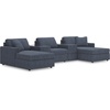 image:imageSignature Design by Ashley 3Piece Modular Sectional Couch Ink BlueSymmetrical