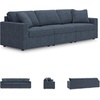 image:imageSignature Design by Ashley 3Piece Modular Sectional Couch Ink BlueSymmetrical