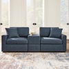 image:imageSignature Design by Ashley 3Piece Modular Sectional Couch Ink BlueSymmetrical