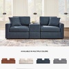 image:imageSignature Design by Ashley 3Piece Modular Sectional Couch Ink BlueSymmetrical
