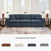 image:imageSignature Design by Ashley 3Piece Modular Sectional Couch Ink BlueSymmetrical
