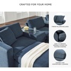 image:imageSignature Design by Ashley 3Piece Modular Sectional Couch Ink BlueSymmetrical
