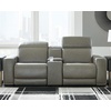 image:imageSignature Design by Ashley 3Piece Power Reclining Sectional Loveseat3Piece Power Reclining Sectional Loveseat