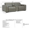 image:imageSignature Design by Ashley 3Piece Power Reclining Sectional Loveseat3Piece Power Reclining Sectional Loveseat