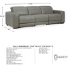 image:imageSignature Design by Ashley 3Piece Power Reclining Sectional Loveseat3Piece Power Reclining Sectional Sofa