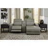 image:imageSignature Design by Ashley 3Piece Power Reclining Sectional Loveseat3Piece Power Reclining Sectional with Chaise