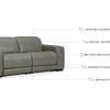 image:imageSignature Design by Ashley 3Piece Power Reclining Sectional LoveseatReclining Loveseat