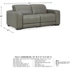 image:imageSignature Design by Ashley 3Piece Power Reclining Sectional LoveseatReclining Loveseat
